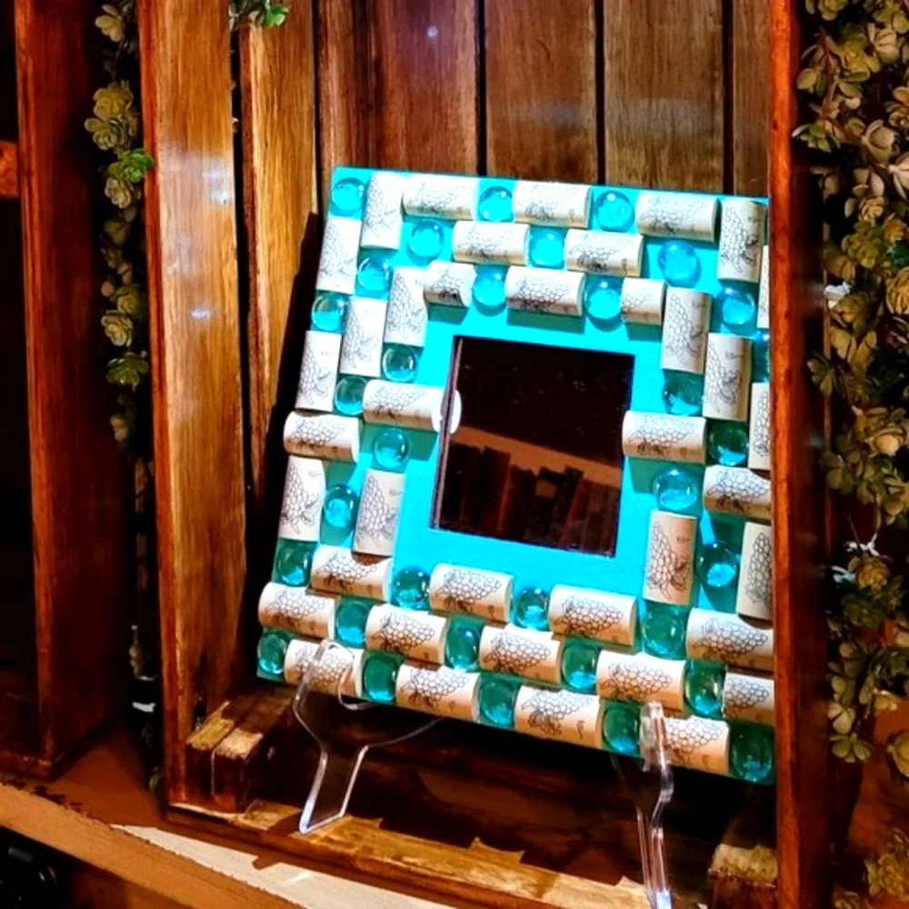 Handmade turquoise decor